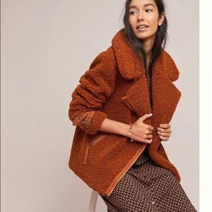Unworn Anthropologie Marrakech Sherpa jacket